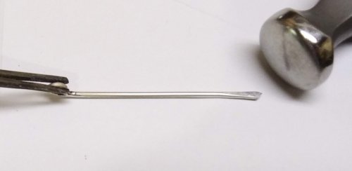Judy Larson's Traditional Southwest Style Hook Closures  - , Findings & Components, Toggles & Clasps, Earwire & Headpin, Dapping, Dapping Jewelry, Forging, Forging Jewelry, Jewelry Forging, Butane Torch, Soldering, Solder, Holding the loop perpendicular 